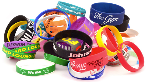 Lots of silicone wristbands